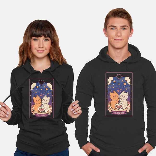 The Lovers Cat Tarot-Unisex-Pullover-Sweatshirt-tobefonseca