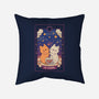 The Lovers Cat Tarot-None-Non-Removable Cover w Insert-Throw Pillow-tobefonseca