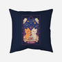 The Lovers Cat Tarot-None-Removable Cover-Throw Pillow-tobefonseca