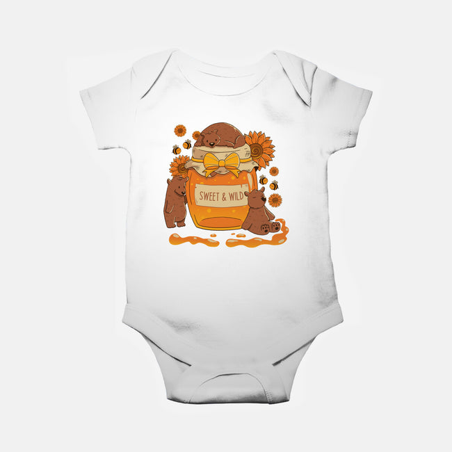 Sweet And Wild Bear-Baby-Basic-Onesie-tobefonseca