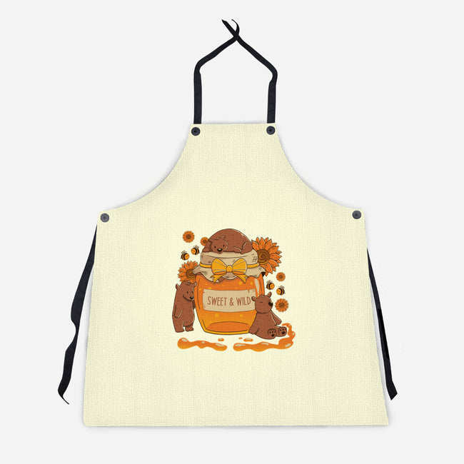 Sweet And Wild Bear-Unisex-Kitchen-Apron-tobefonseca