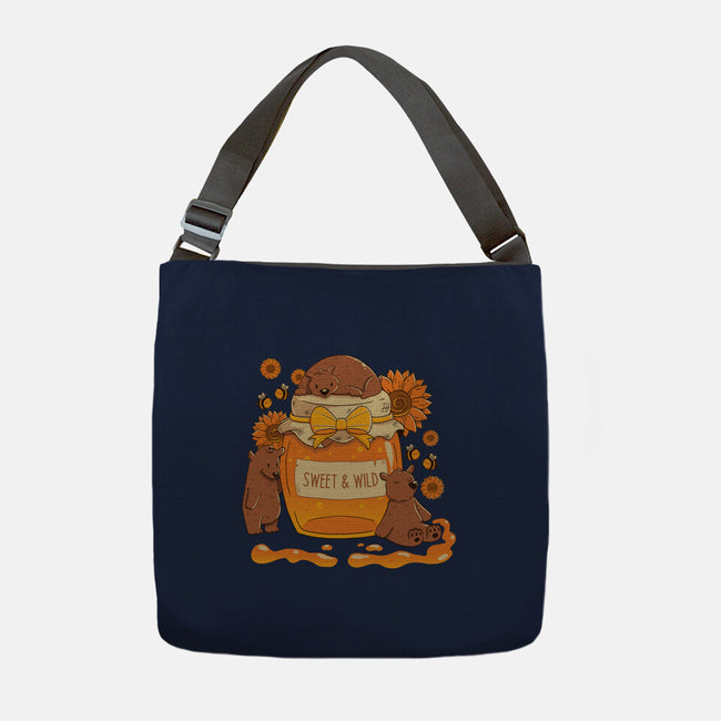 Sweet And Wild Bear-None-Adjustable Tote-Bag-tobefonseca