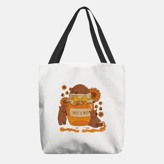 Sweet And Wild Bear-None-Basic Tote-Bag-tobefonseca