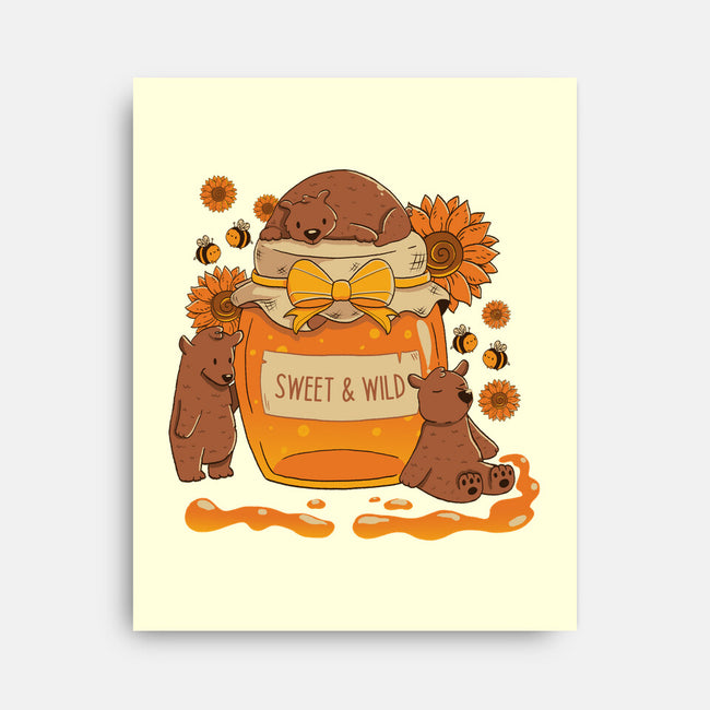 Sweet And Wild Bear-None-Stretched-Canvas-tobefonseca