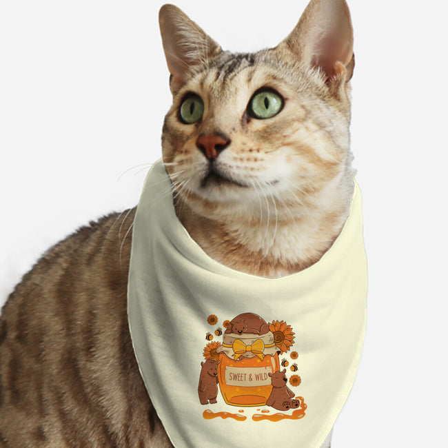 Sweet And Wild Bear-Cat-Bandana-Pet Collar-tobefonseca