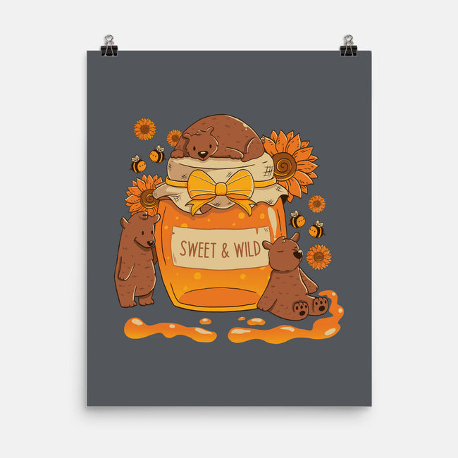 Sweet And Wild Bear-None-Matte-Poster-tobefonseca