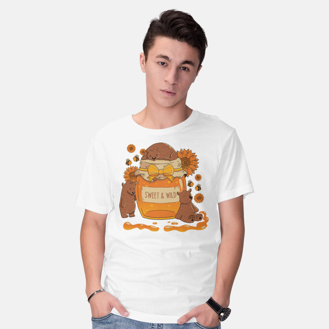 Sweet And Wild Bear-Mens-Basic-Tee-tobefonseca