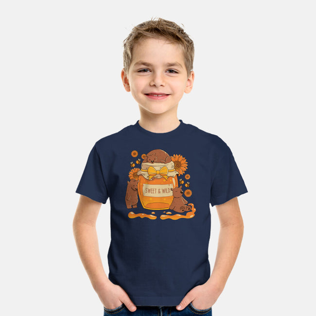 Sweet And Wild Bear-Youth-Basic-Tee-tobefonseca