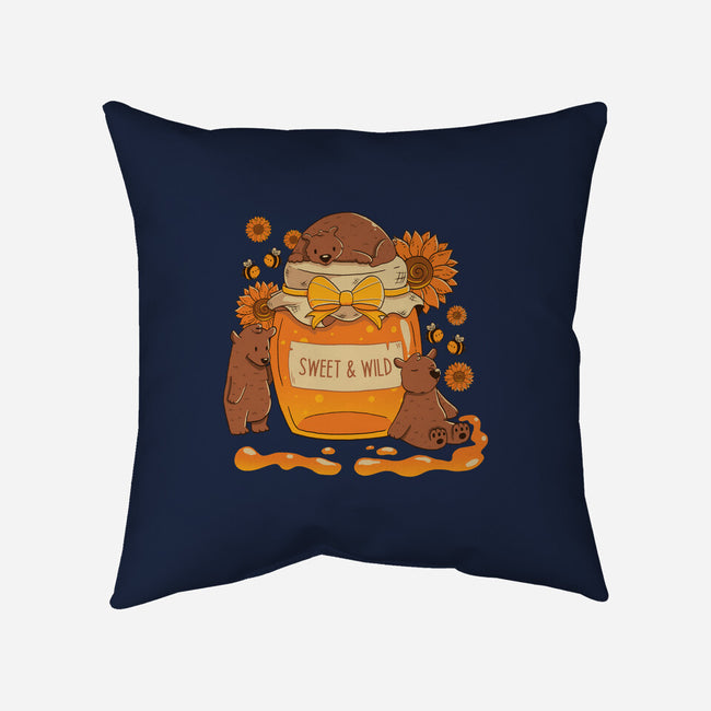 Sweet And Wild Bear-None-Non-Removable Cover w Insert-Throw Pillow-tobefonseca