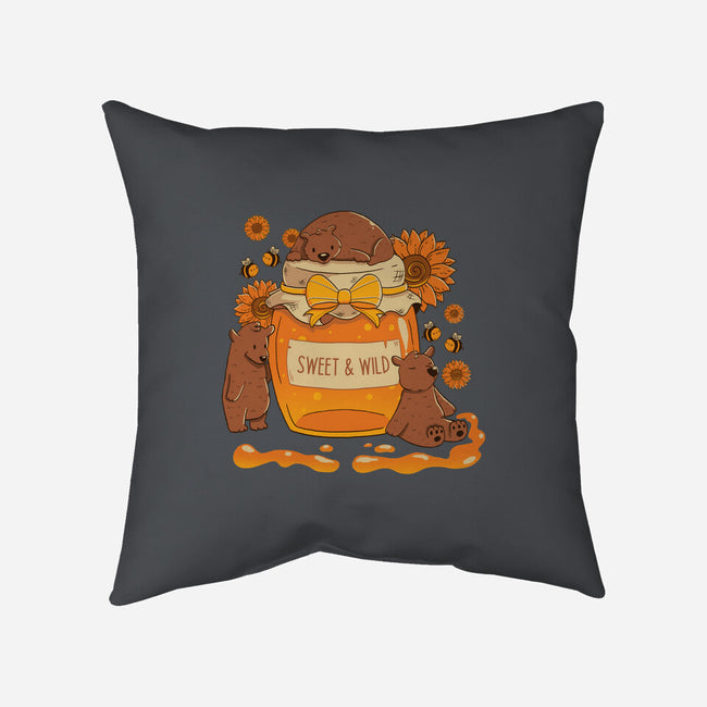 Sweet And Wild Bear-None-Removable Cover w Insert-Throw Pillow-tobefonseca