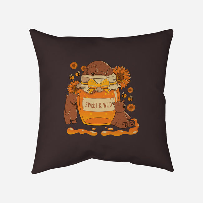 Sweet And Wild Bear-None-Removable Cover-Throw Pillow-tobefonseca