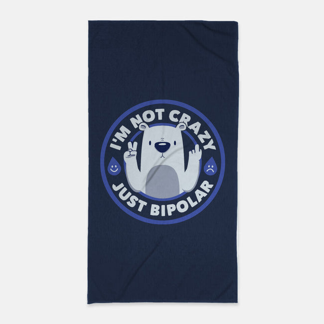 Not Crazy Bipolar Bear-None-Beach-Towel-tobefonseca