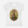 Nuke Flowers-Womens-V-Neck-Tee-nickzzarto