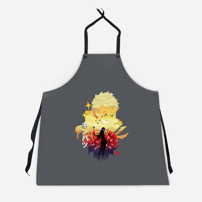 Skull Sunset-Unisex-Kitchen-Apron-dandingeroz