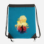 Skull Sunset-None-Drawstring-Bag-dandingeroz