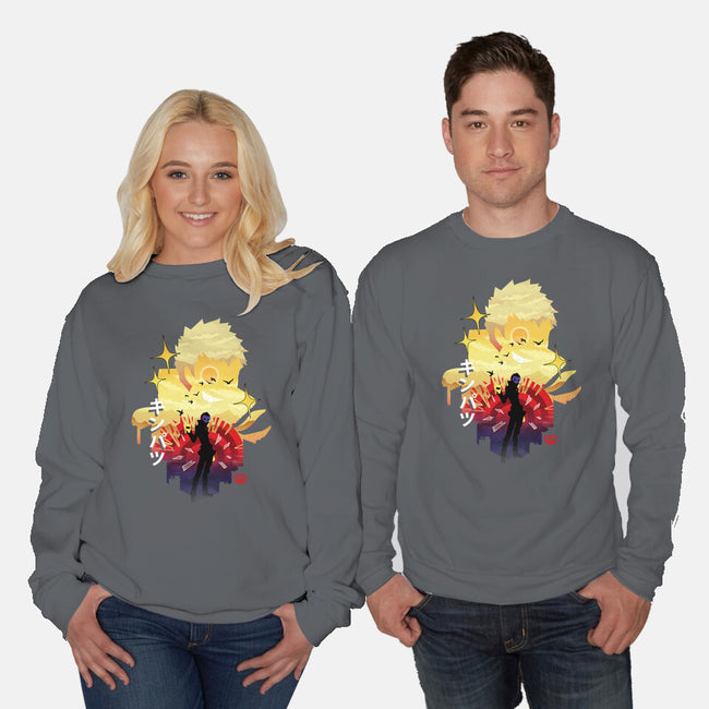 Skull Sunset-Unisex-Crew Neck-Sweatshirt-dandingeroz