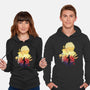 Skull Sunset-Unisex-Pullover-Sweatshirt-dandingeroz