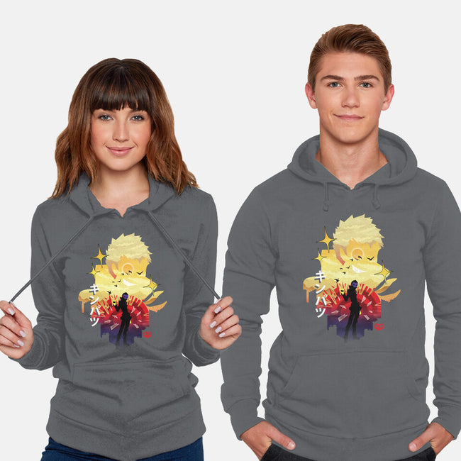 Skull Sunset-Unisex-Pullover-Sweatshirt-dandingeroz