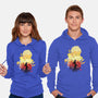 Skull Sunset-Unisex-Pullover-Sweatshirt-dandingeroz