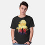 Skull Sunset-Mens-Basic-Tee-dandingeroz