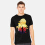 Skull Sunset-Mens-Heavyweight-Tee-dandingeroz