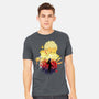 Skull Sunset-Mens-Heavyweight-Tee-dandingeroz