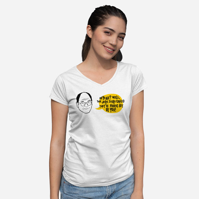 The Jerk Store Called-Womens-V-Neck-Tee-nathanielf