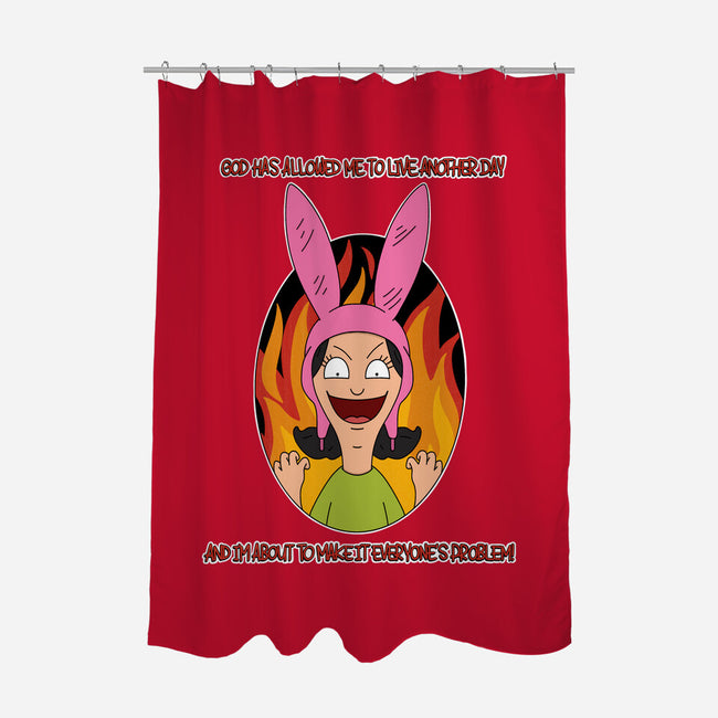 Louise Lives-None-Polyester-Shower Curtain-Alexhefe