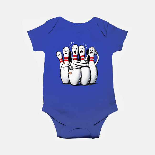 Panic At The Bowling Alley-Baby-Basic-Onesie-GoshWow
