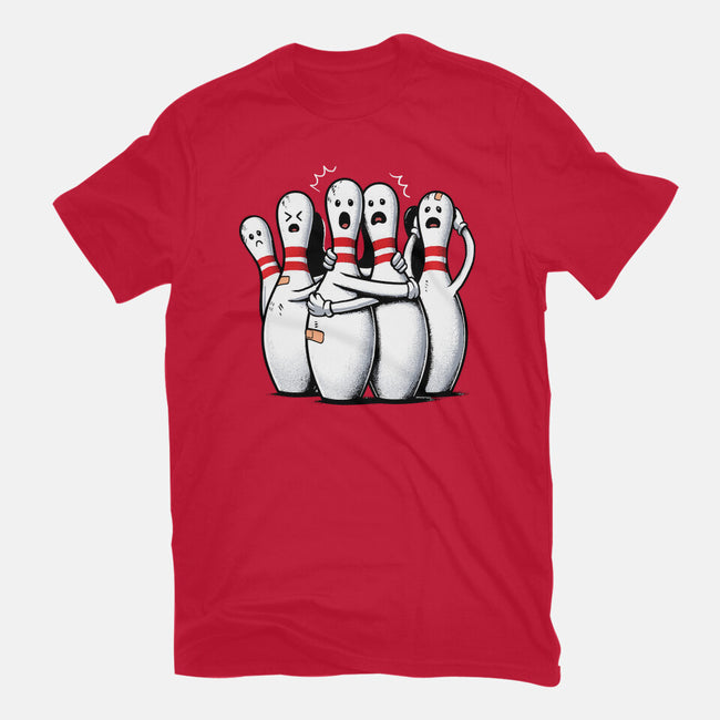 Panic At The Bowling Alley-Mens-Heavyweight-Tee-GoshWow