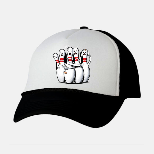 Panic At The Bowling Alley-Unisex-Trucker-Hat-GoshWow