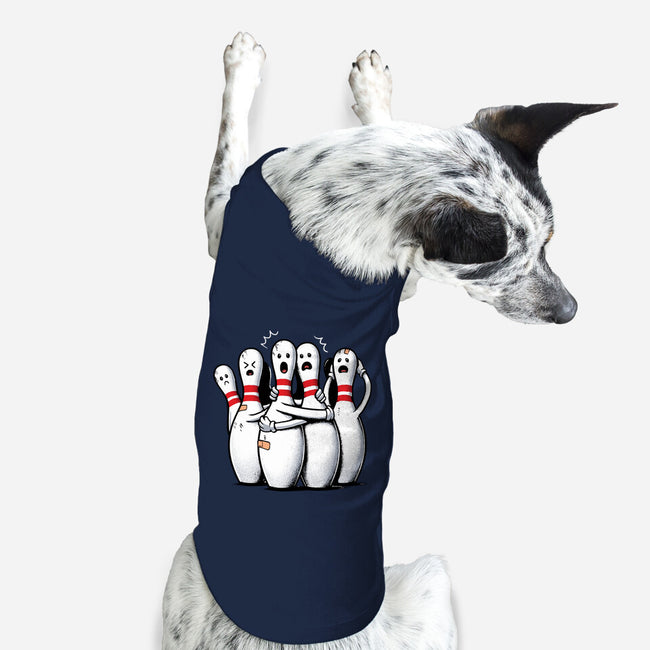 Panic At The Bowling Alley-Dog-Basic-Pet Tank-GoshWow