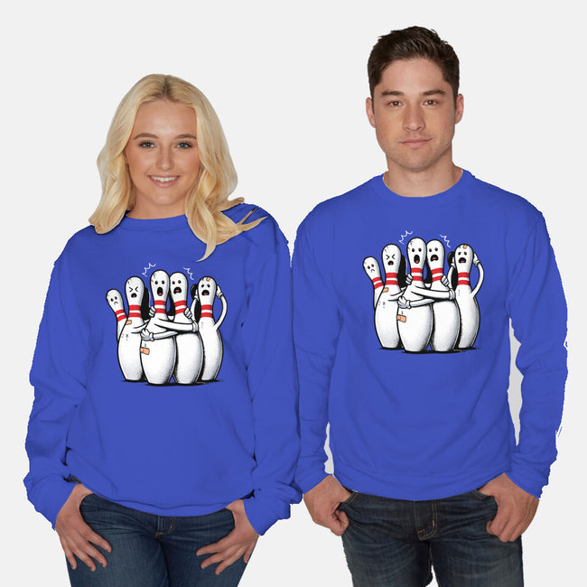 Panic At The Bowling Alley-Unisex-Crew Neck-Sweatshirt-GoshWow