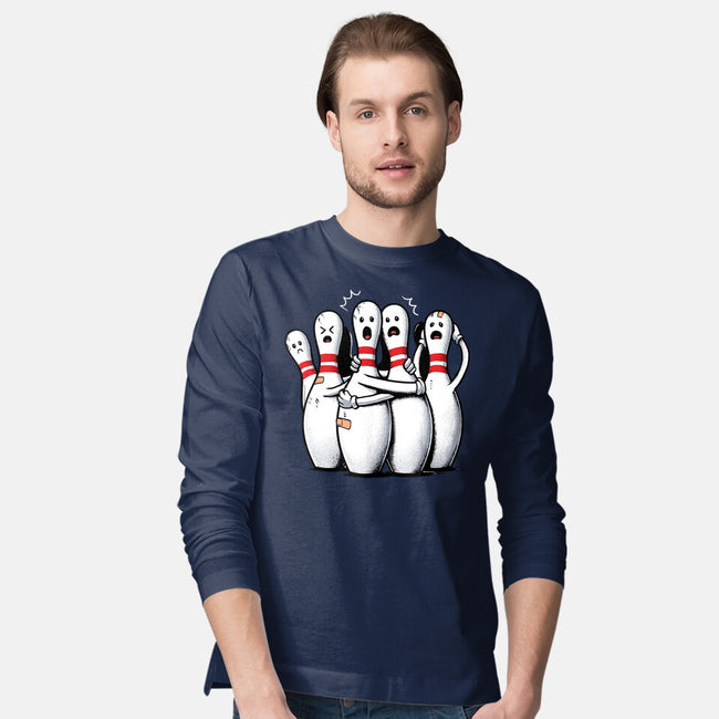 Panic At The Bowling Alley-Mens-Long Sleeved-Tee-GoshWow