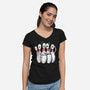 Panic At The Bowling Alley-Womens-V-Neck-Tee-GoshWow