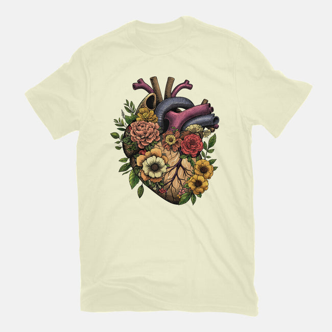 Bloomin Heart-Mens-Basic-Tee-GoshWow