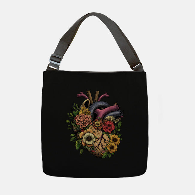 Bloomin Heart-None-Adjustable Tote-Bag-GoshWow