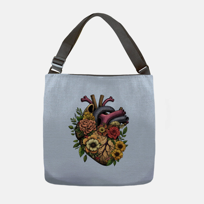 Bloomin Heart-None-Adjustable Tote-Bag-GoshWow