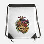 Bloomin Heart-None-Drawstring-Bag-GoshWow