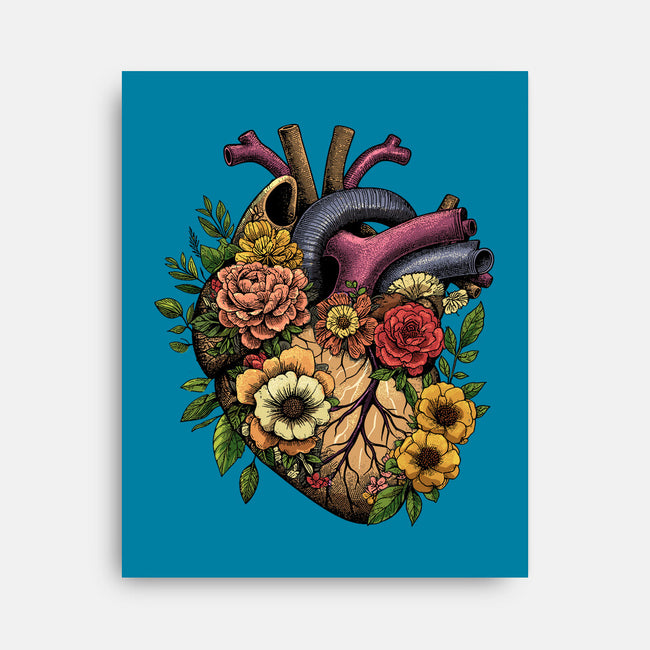 Bloomin Heart-None-Stretched-Canvas-GoshWow