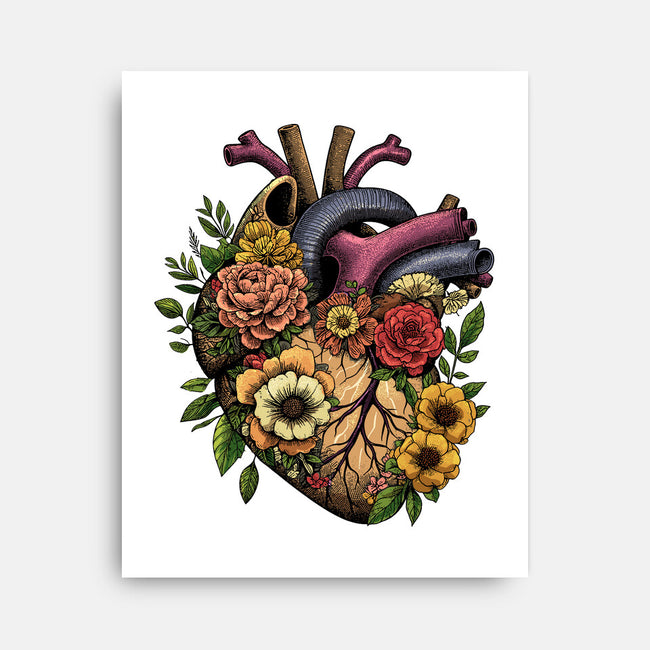 Bloomin Heart-None-Stretched-Canvas-GoshWow
