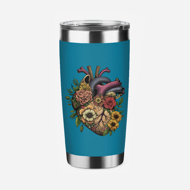 Bloomin Heart-None-Stainless Steel Tumbler-Drinkware-GoshWow