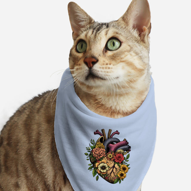 Bloomin Heart-Cat-Bandana-Pet Collar-GoshWow