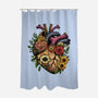 Bloomin Heart-None-Polyester-Shower Curtain-GoshWow
