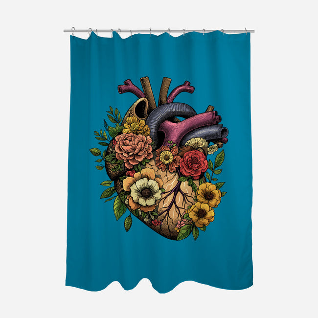 Bloomin Heart-None-Polyester-Shower Curtain-GoshWow