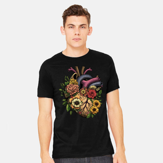 Bloomin Heart-Mens-Heavyweight-Tee-GoshWow