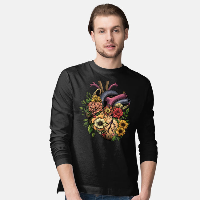 Bloomin Heart-Mens-Long Sleeved-Tee-GoshWow