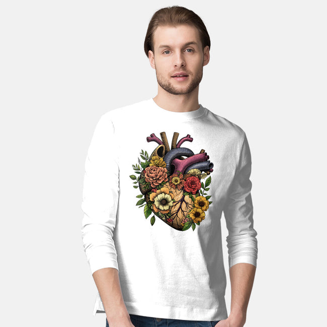 Bloomin Heart-Mens-Long Sleeved-Tee-GoshWow