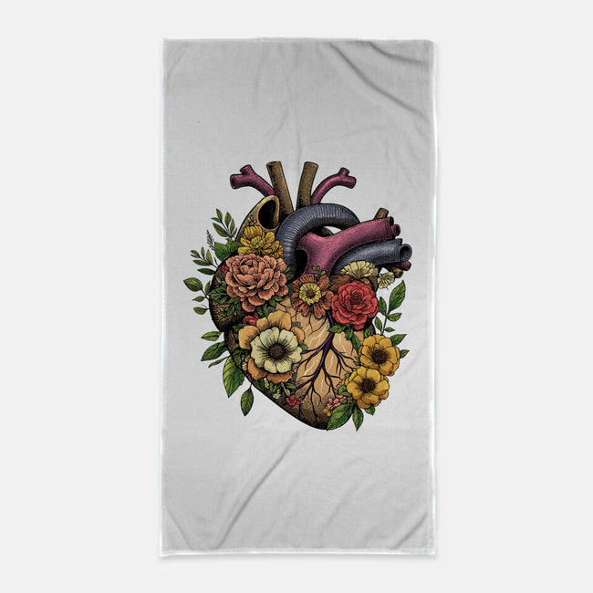 Bloomin Heart-None-Beach-Towel-GoshWow