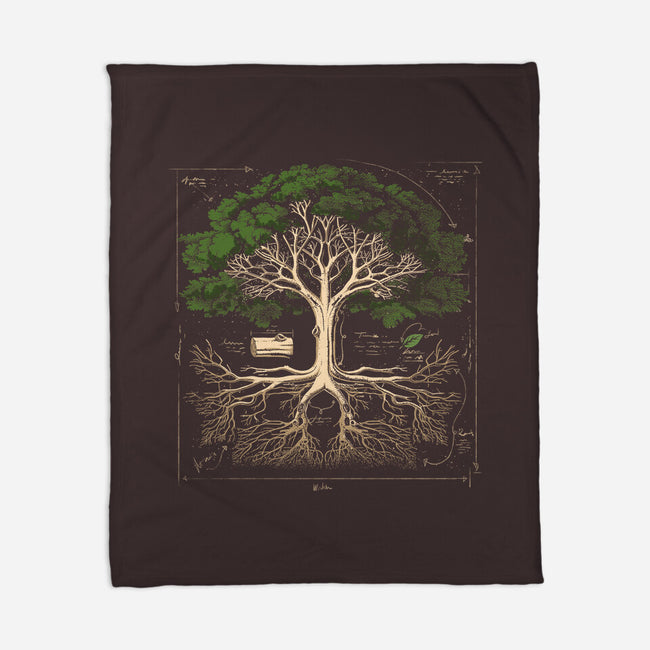 Tree Anatomy-None-Fleece-Blanket-GoshWow